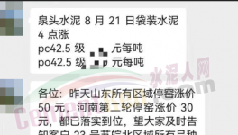 沸騰了！又漲50元/噸！10多個省市水泥價格反彈！