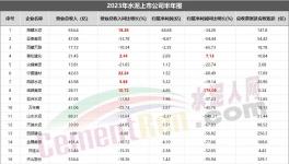 重磅！水泥上市公司TOP10發(fā)布！